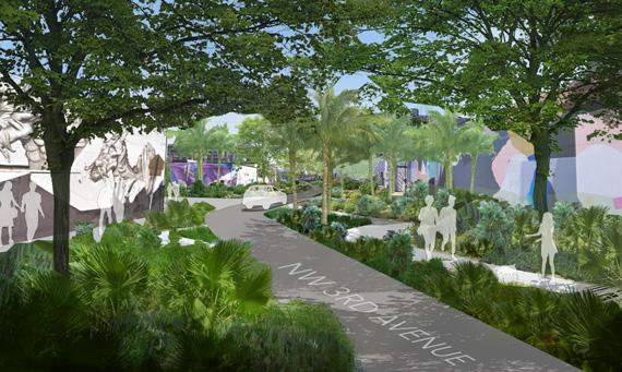 First Look At Four Possible Designs For Wynwood’s Third Avenue Woonerf