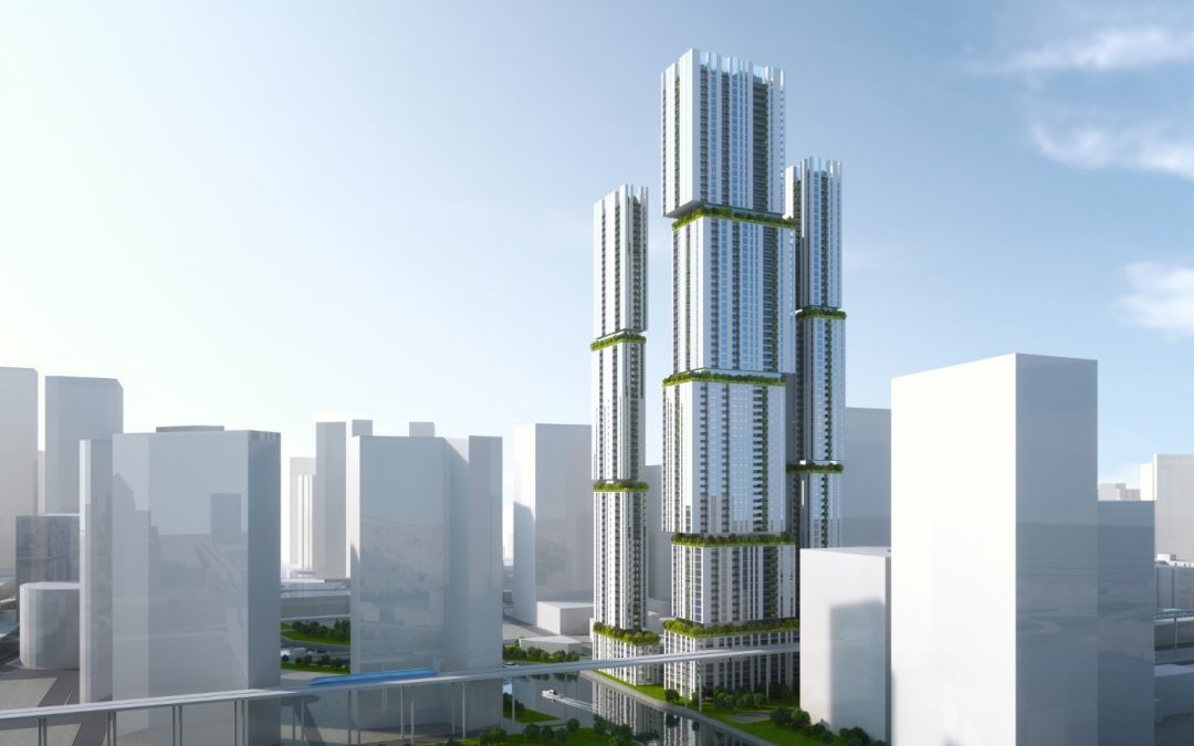 ARCHITECT REVEALS CONCEPT DESIGN FOR FOUR TOWERS AT 99 RIVERSIDE IN BRICKELL